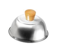 budiniao Steak Press For BBQ Flat Grill Experience Burger Cover And Grill Domes Cooking Tools For Cooked Meals Heavy Duty Griddle Dome Steam Lid Stainless Steel