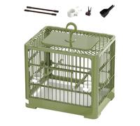 budiniao Sturdy Parrot Bird Cage With Slide Out Tray Home Easy To Clean Features Parrot Cage Also Has Foldable Feature.When Not In Bird Portable Villa Birdcage Budgie, green, 30x26x23cm