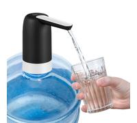 budiniao Universal Water Bottle Pump, Portable Electric Water Dispenser for 2-5 Gallons, 4.5L, 5L, 10L, 15L, USB Rechargeable, Suitable for Indoor and Outdoor Use, Black