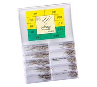 budiniao Watch Hands Hour Minute Second Needles With Dustproof Box Alloy Essential Accessory Durable Repair Parts Watch Hands Replacement Needles Repair Parts Needle With, Silver, 8.5x6.4x1.5cm