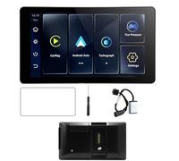 budiniao Wireless Android Auto And Wireless Car Play Integration In Motorcycle Portable Digital Dashboard Display Screen Easy To Read Mototrcycle Portable, with Control Box