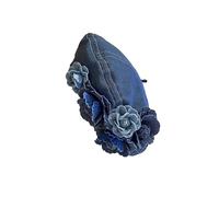 budiniao Women’s Spring Summer Denim Beret Hat Comfortable Stylish Completing Chic Outdoor Looks Allowing To Customize Fit According To Comfort. Hat Head, Denim Color, 56cm to 59cm
