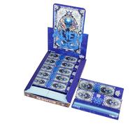 Budman Rolling papers with tips, 17 Packs color papers, 110mm kingsizeslim long papers, slow burn & natural arabic gum tobacco tools-blue