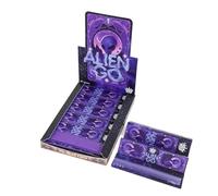 Budman Rolling papers with tips, 17 Packs color papers, 110mm kingsizeslim long papers, slow burn & natural arabic gum tobacco tools - purple