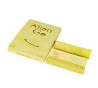 Budman Yellow Rolling Papers with Filter Tips, Rolling Papers, Kingsizeslim 110mm Ultra-Thin Papers, Slow Burn Natural Gum Arabic Smoking Accessories