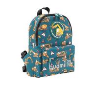 budmil Nursery Backpack for Boys & Girls - Lightweight Children's Backpack 5L, Water-Repellent, Adjustable Shoulder Straps, Washable, with Water Bottle Holder & Front Pocket, 21 x 27 x 9 cm, Green