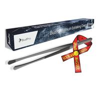 BudPro Black Hookah Tongs Long 12" - Premium Coal Charcoal Tongs for Hookah - The Longest You Ever had