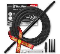 BudPro Medium Silicone Hookah Hose B60in with Aluminum Handle and Spring to Prevent Hookah Hose Flexion