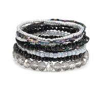 Budsmile Valentine's Day Bracelets for Women St.Patrick’s Day Bracelets USA Flag Bracelet Rainbow Easter Mardi Gras Heishi Beaded Bracelets, stretchy, Glass, no gemstone