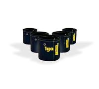 BudTrainer BudPots Grow Bags for Low Stress Training, 1 Gallon, 5-Pack, Black