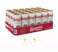 Budvar 24 Pack | Original Czech Lager | 6x (4x500ml) | With 2x Celebration Spirits Premium Beer Mats