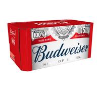 Budweiser Lager Beer Cans, 15 x 440ml
