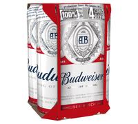 Budweiser 4Pk Pint Can - 4.5% 4X568ml