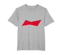 Budweiser Bowtie Logo T-Shirt, Men's Big and Tall, Heather Grey, 5X Tall