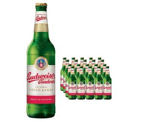 Budweiser Budvar Beer Bottle Multipack, 20 x 500 ml