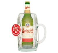 Budweiser Budvar, Beer & Stein Glass Gift Set including 500ml bottle of Budweiser Budvar and a Stein Glass. Perfect for Christmas and Birthdays by Blue Tree Gifts