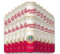 Budweiser Budvar Czech Pilsner Lager | 24 x 500ml Cans | Authentic Czech Beer