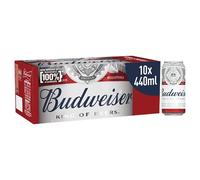 Budweiser Lager Beer Can, 10 x 440ml
