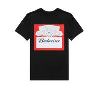 Budweiser Mens Black Logo Short Sleeved T-Shirt - Medium