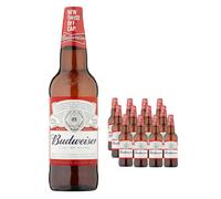 Budweiser Premium Lager Bottle Multipack, 12 x 660 ml