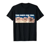 Budweiser Vintage 'This Bud's For You' Ad T-Shirt, Men, Black, Medium