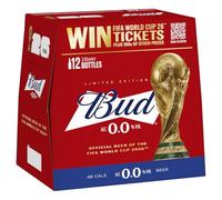 Budweiser Zero 0% Non-Alcoholic Lager Beer 12x300ml