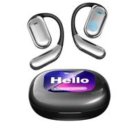 BUDZ AI Translation Earbuds, Bluetooth 5.4 OWS Headphones with LCD Touch Screen, Real-Time Translator for 144 Languages & Accents, Perfect for Travel, Business & Learning (Q16 Pro)