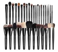 Bueart Design 32 Pieces Professional Makeup Brush Set Makeup Brush Set with High Quality Soft Hair for Foundation Powder Cream Blush Contour Concealer Bronzer Eyeshadow
