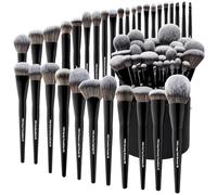 Bueart Design 32Pcs Pro Grade Makeup Brushes Set with Extra large Holder Premium Ultra Soft Bristle,High Elastic Vegan Cruelty-free Synthetic Hair