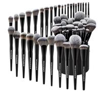 Bueart Design 32Pcs Pro Grade Makeup Brushes Set with Extra large Holder Premium Ultra Soft Bristle,High Elastic Vegan Cruelty-free Synthetic Hair