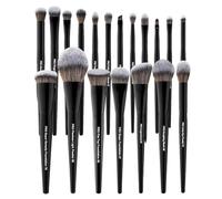 Bueart Design Professional Makeup Brush Set, 19 Pieces, Vegan Synthetic Bristles, the perfect tool for blush, contour, and powder application