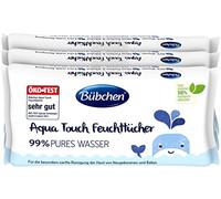 Bübchen Aqua Touch Wet Wipes 144 Pack (3 x 48) - Sensitive Care Wipes with 99% Pure Water, Wet Wipes for Newborns and Babies