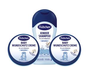 Bübchen Set 400Ml Children Shampoo + 2X 150Ml Diaper Cream Sensitive Chamomile