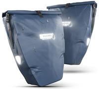 Büchel Bicycle Bag for Pannier Rack, Set of 2, 25.4 L - 100% Waterproof, with Carry Handle and Shoulder Strap