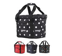 BÜCHEL Bicycle Basket Shopping Bag I Foldable I Basket for Front with Express Holder for Quick Fitting and Removing I Bicycle Bag, Bicycle Accessories