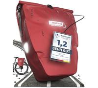 Büchel Bicycle Bag for Pannier Rack, 25.4 L, 100% Waterproof, with Carry Handle and Shoulder Strap, Bicycle Bag Pannier Rack, Rear Bicycle Bags