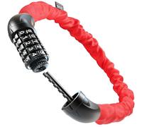 Büchel Sekura Bicycle Lock 90 cm with 5 Number Code, Chain Lock Children and Adults with Large Number Field and Nylon Cover, Lightweight Bicycle Lock, High Security, Made of Hardened Steel