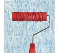Bueer 7" DIY Patterned Paint Roller Decorative Rubber Roller with Plastic Handle (Model EG095)
