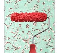 Bueer 7" DIY Patterned Paint Roller Decorative Rubber Roller with Plastic Handle (Model EG169)