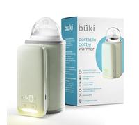 Büki Portable Bottle Warmer for Breastmilk or Baby Formula - Adjustable Baby Bottle Warmer with Battery-Powered Temperature Display, Flashlight and Leak-Proof Design - 6000MAH Rechargeable Battery
