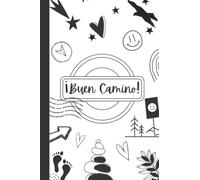 Buen Camino Black & White Cover - Grid Paper: The Way | Camino de Santiago Journal and Notebook Walking El Camino St. James Way