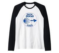 Buen Camino de Santiago 2025 Tops, Clothing & Accessories Raglan Baseball Tee