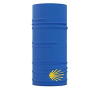 Buen Camino Multifunctional Neck Tube - Blue, ultralight, seamless bandana for the Camino de Santiago (The Way of St. James), quick-drying, breathable