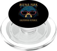 Buena Park California USA Bear Wearing Sunglasses Design PopSockets PopGrip for MagSafe