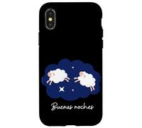 Buenas noches Good Night in Spanish Bi Lingual Kids Girls Case for iPhone X/XS