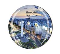 Buenos Aires Argentina Fridge Magnet Travel Souvenir Gift Home Kitchen Decoration Magnetic Sticker Crystal Refrigerator Magnet Collection