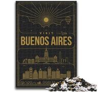 Buenos Aires California Adult Jigsaw Puzzles 1000 Pieces, Help The Brain Exercise Addictive Toys to Cultivate Patience Unique Challenge Game 1000pcs(50x75cm)