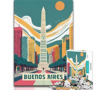 Buenos Aires Jigsaw Puzzles for Teenagers 1000 Piece Puzzle,Challenging To Complete But Fun And Humorous Birthday Present,Gifts,Wall Art 50x75cm