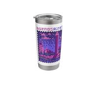 Buenos Aires, Pixel Art LOFI, Argentina 8 BIT Stainless Steel Insulated Tumbler
