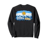 Buenos Aires Skyline Art - Argentina Pride Cityscape Sweatshirt